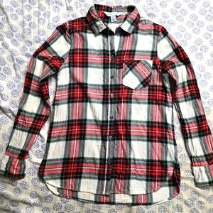 Old Navy Boy's Classic Plaid Shirt Size S
